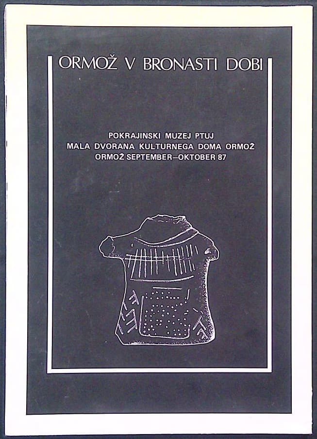 Naslovnica knjige Ormož v bronasti dobi