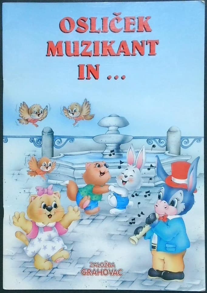 Naslovnica knjige Osliček muzikant in ...