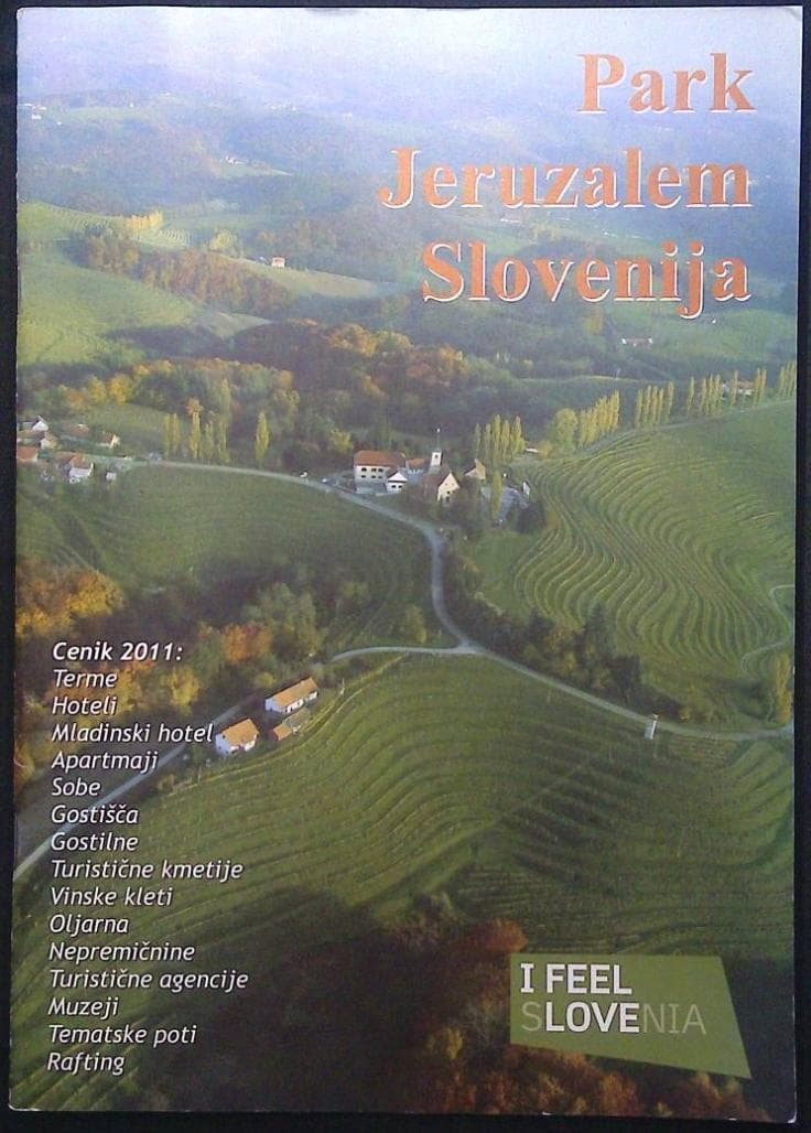 Naslovnica knjige Park Jeruzalem Slovenija