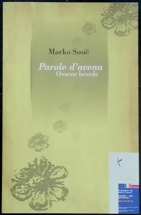 Naslovnica knjige Parole d'avena - Ovsene besede