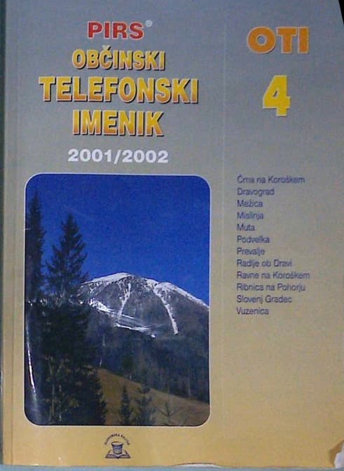 Naslovnica knjige PIRS občinski telefonski imenik 4