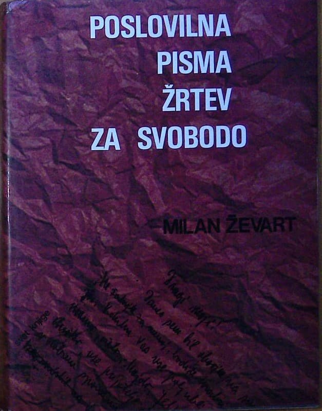Naslovnica knjige Poslovilna pisma žrtev za svobodo