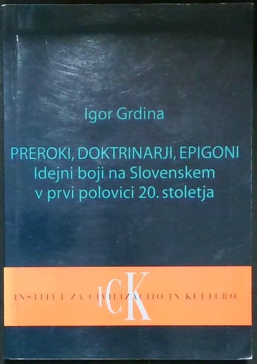 Naslovnica knjige Preroki, doktrinarji, epigoni