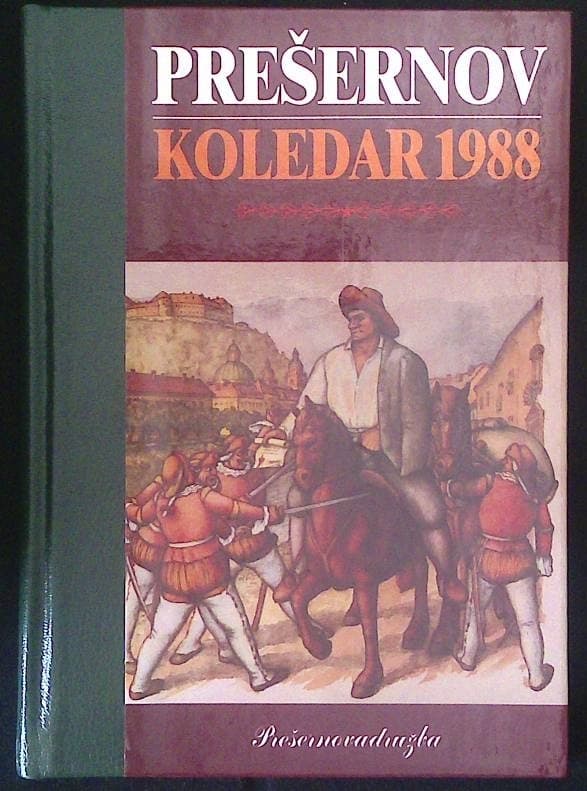 Naslovnica knjige Prešernov koledar 1988