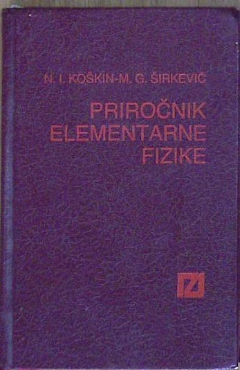 Naslovnica knjige Priročnik elementarne fizike