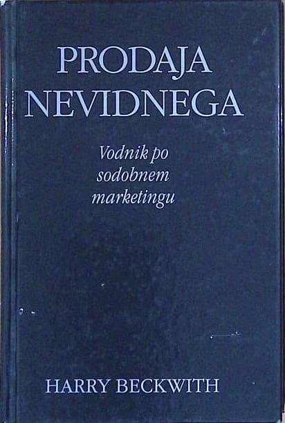 Naslovnica knjige Prodaja nevidnega