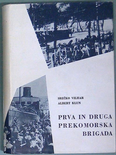 Naslovnica knjige Prva in druga prekomorska brigada