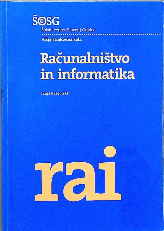 Naslovnica knjige Računalništvo in informatika