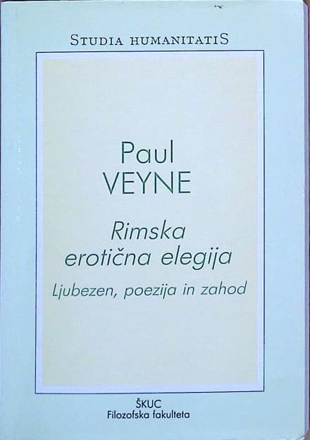 Naslovnica knjige Rimska erotična elegija