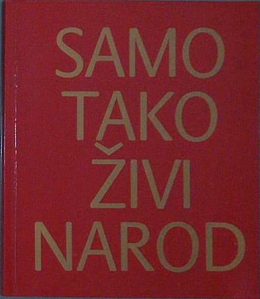 Naslovnica knjige Samo tako živi narod