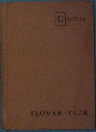 Naslovnica knjige Slovar tujk
