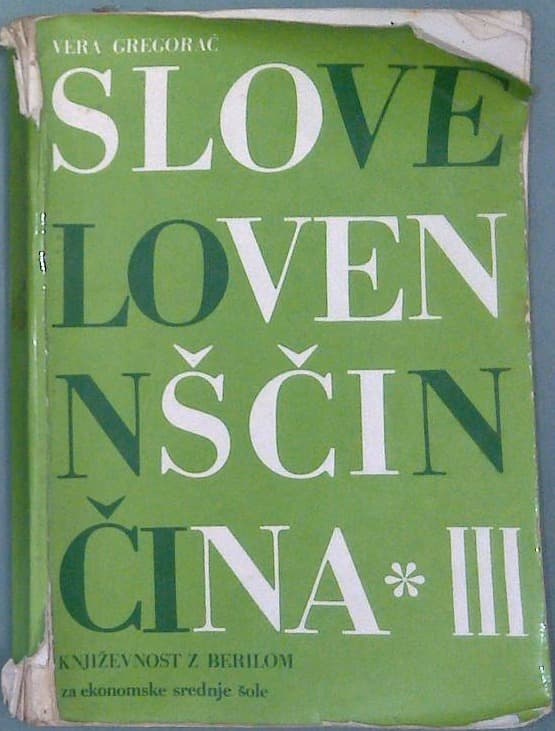 Naslovnica knjige Slovenščina III