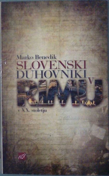 Naslovnica knjige Slovenski duhovniki v Rimu