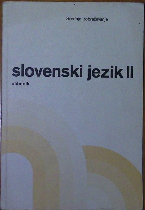 Naslovnica knjige Slovenski jezik II.