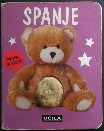 Naslovnica knjige Spanje (potipaj in začuti)