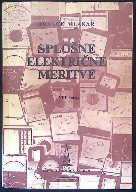 Naslovnica knjige Splošne električne meritve
