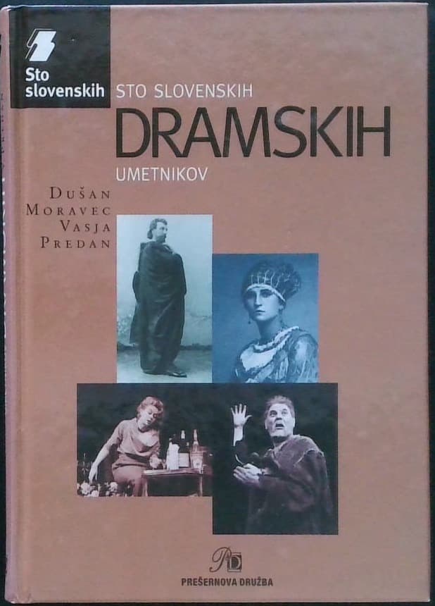 Naslovnica knjige Sto slovenskih  dramskih umetnikov