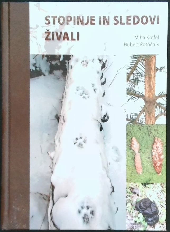 Naslovnica knjige Stopinje in sledovi živali