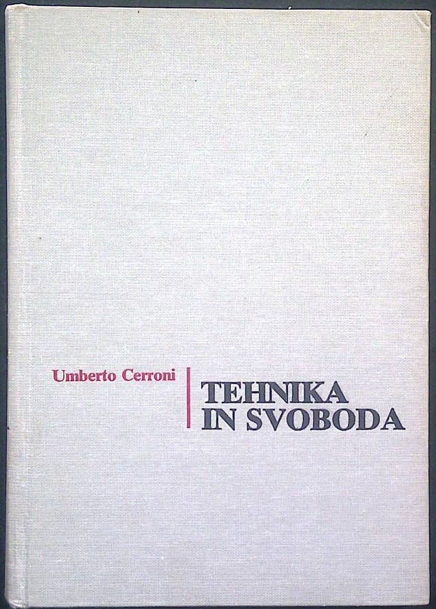Naslovnica knjige Tehnika in svoboda