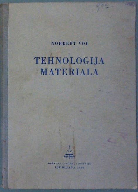 Naslovnica knjige Tehnologija materiala