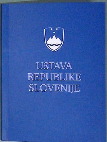 Naslovnica knjige Ustava republike Slovenije