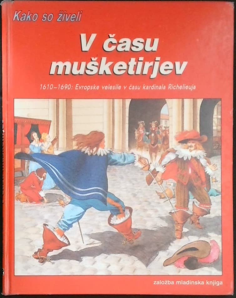 Naslovnica knjige V času mušketirjev
