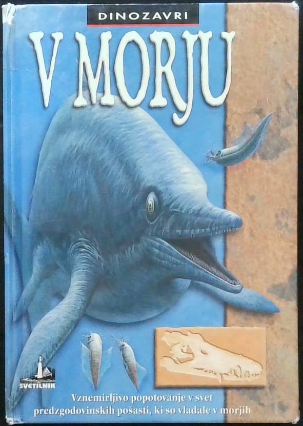 Naslovnica knjige V morju - Dinozavri