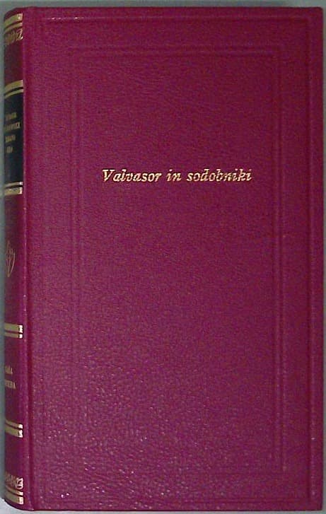 Naslovnica knjige Valvasor in sodobniki