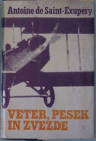 Naslovnica knjige Veter, pesek in zvezde