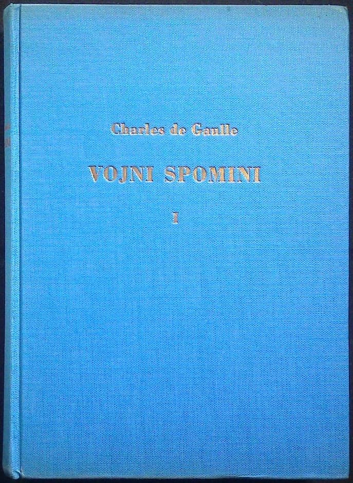 Naslovnica knjige Vojni spomini I.