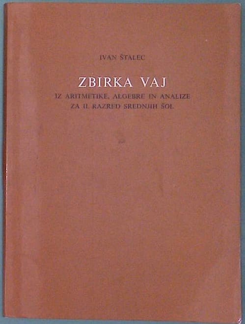 Naslovnica knjige Zbirka vaj iz aritmetike, algebre in analize