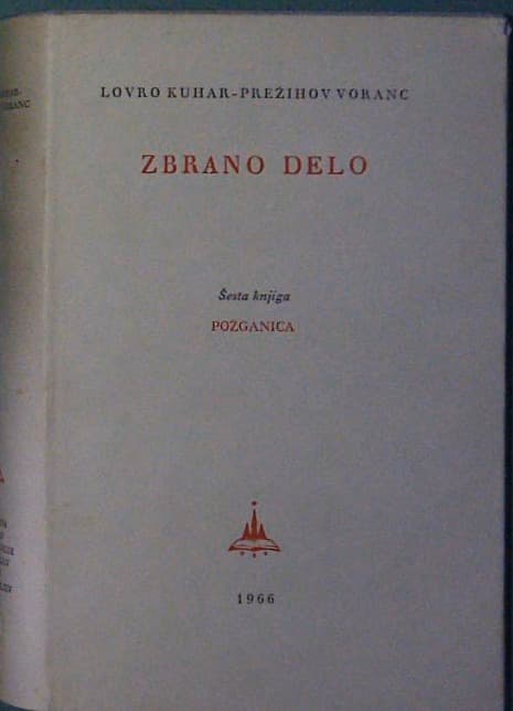 Naslovnica knjige Zbrano delo 6