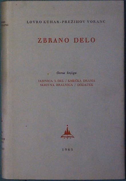 Naslovnica knjige Zbrano delo 8
