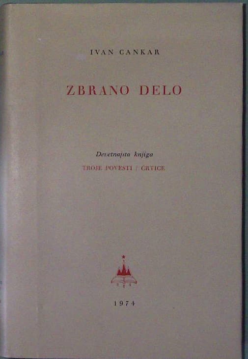 Naslovnica knjige Zbrano delo - Devetnajsta knjiga