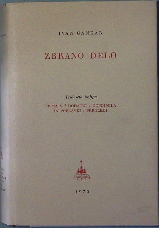 Naslovnica knjige Zbrano delo - Trideseta knjiga