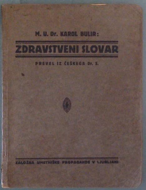 Naslovnica knjige Zdravstveni slovar