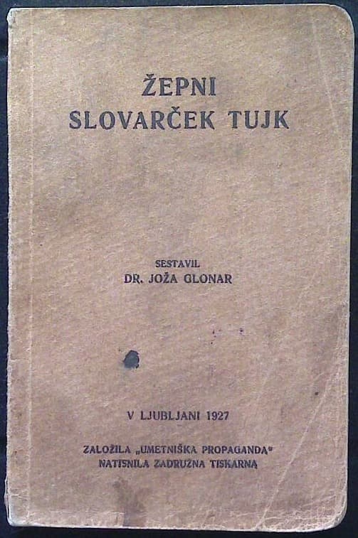 Naslovnica knjige Žepni slovarček tujk