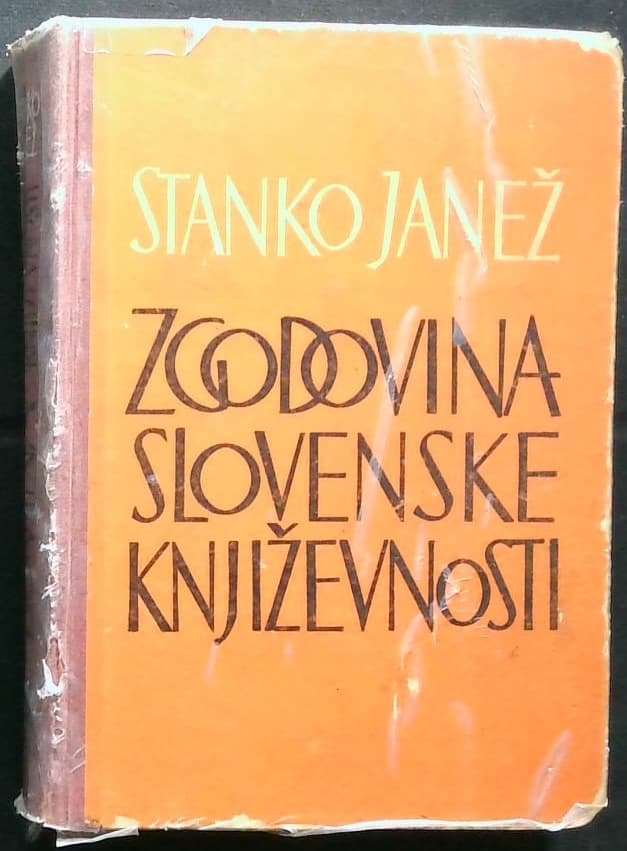 Naslovnica knjige Zgodovina slovenske književnosti