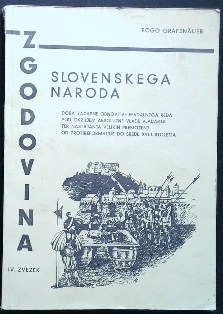Naslovnica knjige Zgodovina slovenskega naroda