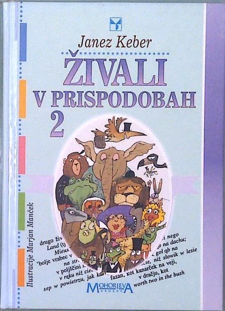 Naslovnica knjige Živali v prispodobah 2