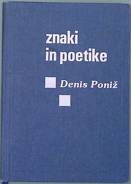 Naslovnica knjige Znaki in poetike
