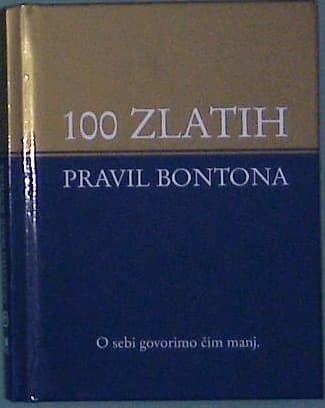 Naslovnica knjige 100 zlatih pravil bontona