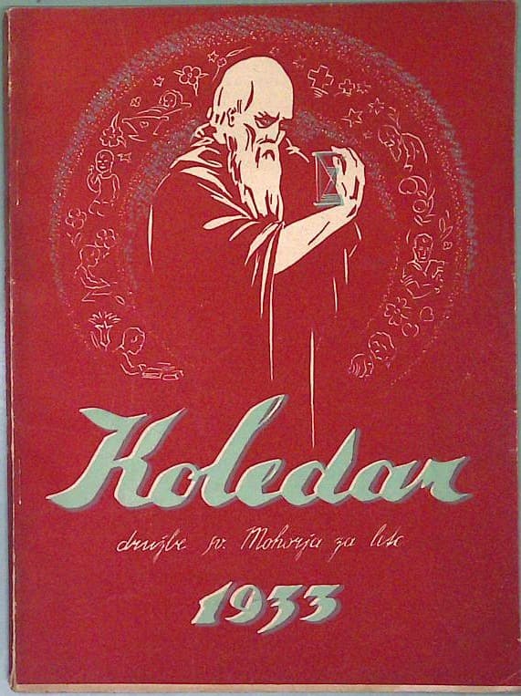 Naslovnica knjige Koledar družbe sv. Mohorja za leto 1933