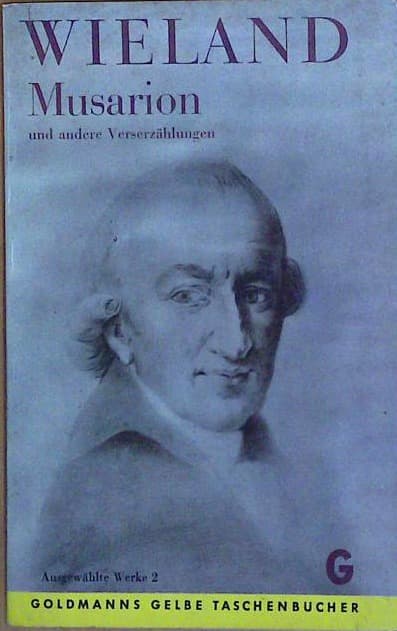 Naslovnica knjige Musarion und andere Verserzählungen