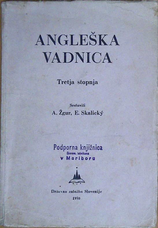 Naslovnica knjige Angleška vadnica - tretja stopnja