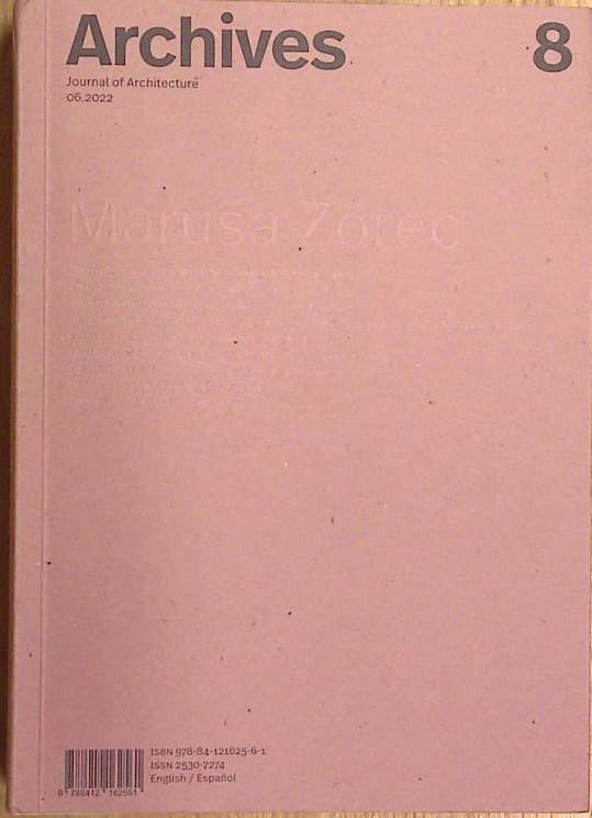 Naslovnica knjige Archives 8 Journal of Architecture 06. 2022