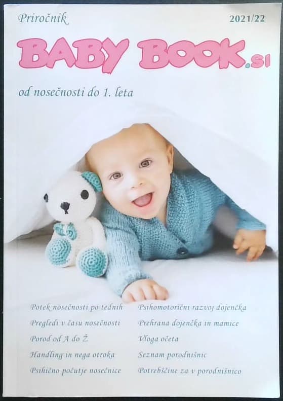 Naslovnica knjige Baby book.si (od nosečnosti do 1. leta)