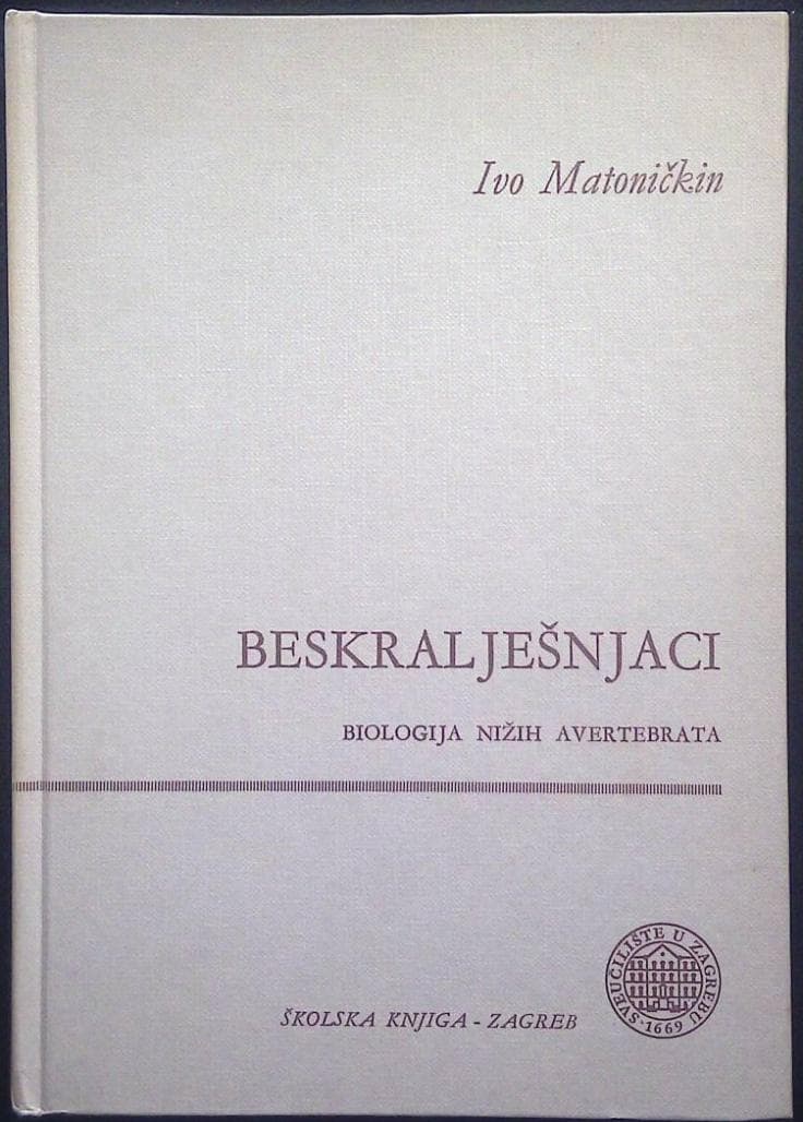 Naslovnica knjige Beskralješnjaci - biologija nižih avertebrata