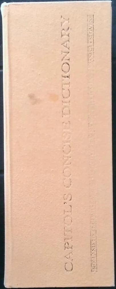 Naslovnica knjige Capitol's concise dictionary