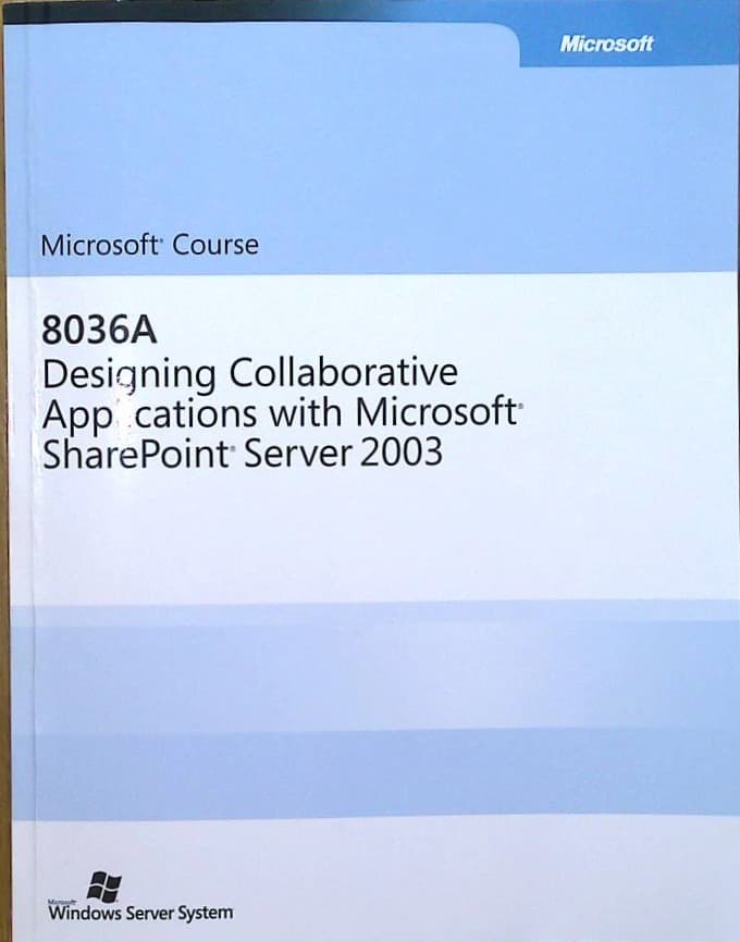 Naslovnica knjige Designing Collaborative Applications with Microsoft SharePoint Server 2003